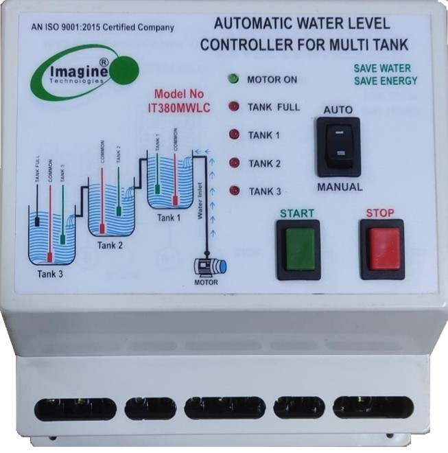 Three Tank Fully Automatic Water Level Controller (MODEL No. IT380MWLC)