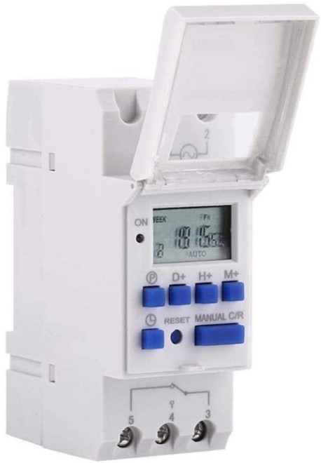 Digital LCD Display Control Timer Switch: DIN Rail Type