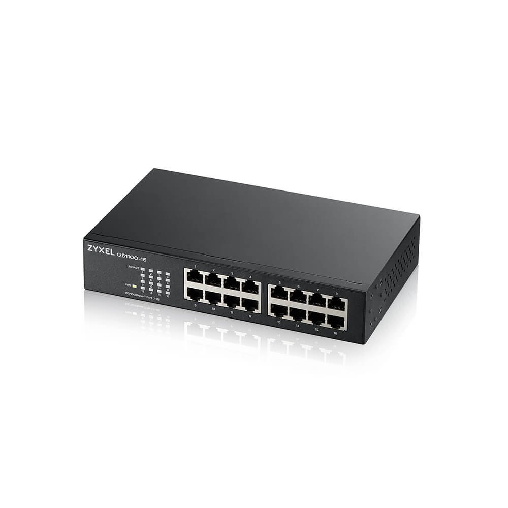 GS1100 - 16 - port GbE Unmanaged Switch - View 3