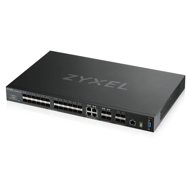 Zyxel 28-port GbE L3 Aggregation Switch with 4 10G Uplink - View 3