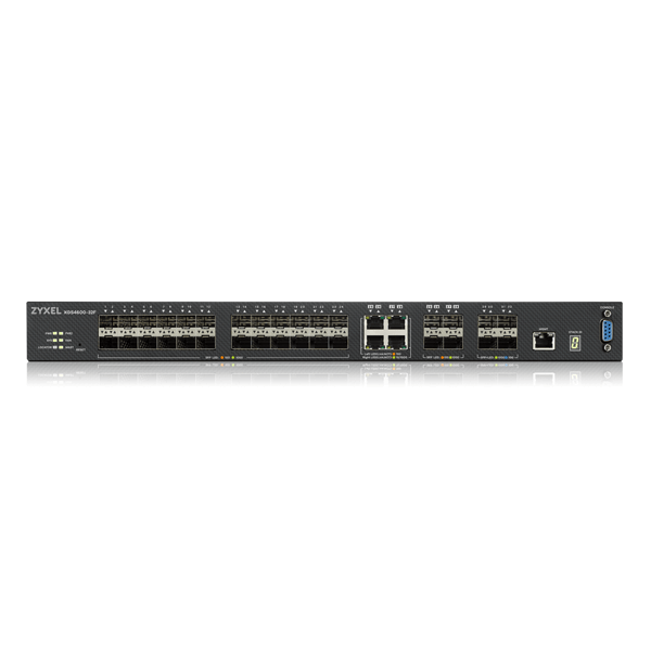 Zyxel 28-port GbE L3 Aggregation Switch with 4 10G Uplink - View 4